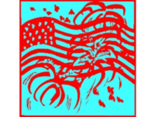 Sticker Custom Preview Image #074530 Holidays Independence Day Flag Fireworks3