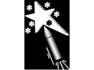 Sticker Custom Preview Image #074560 Holidays Independence Day Rocket Star