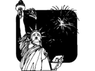 Sticker Custom Preview Image #074568 Holidays Independence Day Statueof Liberty2