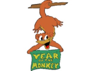 Sticker Custom Preview Image #074621 Holidays International Yearofthe Monkey