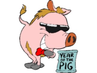 Sticker Custom Preview Image #074624 Holidays International Yearofthe Pig