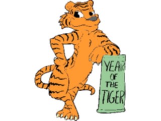 Sticker Custom Preview Image #074630 Holidays International Yearofthe Tiger