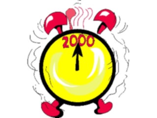 Sticker Custom Preview Image #074710 Holidays New Years Day2000 Clock