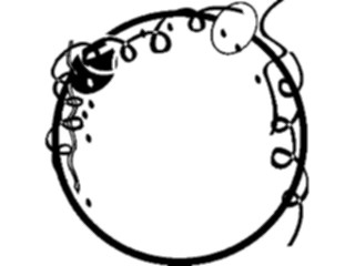 Sticker Custom Preview Image #074747 Holidays New Years Day Circle Confetti Frame