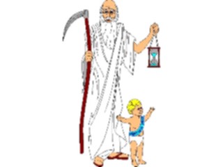 Sticker Custom Preview Image #074772 Holidays New Years Day Father Time Baby2