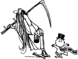 Sticker Custom Preview Image #074773 Holidays New Years Day Father Time Baby3