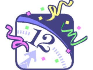 Sticker Custom Preview Image #074816 Holidays New Years Day Midnight