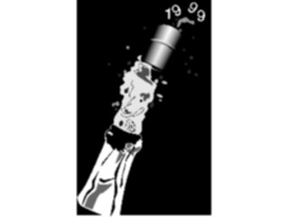 Sticker Custom Preview Image #074835 Holidays New Years Day Popping Cork1999