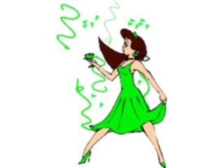 Sticker Custom Preview Image #074947 Holidays St Patricks Day Celebrating Woman