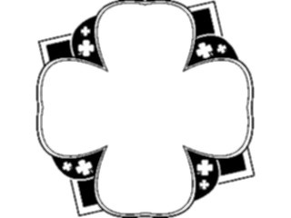 Sticker Custom Preview Image #074971 Holidays St Patricks Day Four Leaf Clover Frame1