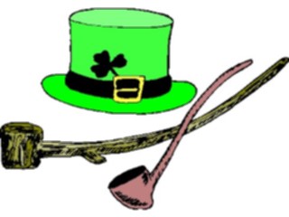 Sticker Custom Preview Image #074993 Holidays St Patricks Day Hat Pipes