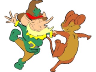 Sticker Custom Preview Image #075044 Holidays St Patricks Day Leprechaun Mouse Dancing