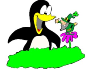 Sticker Custom Preview Image #075046 Holidays St Patricks Day Leprechaun Penguin