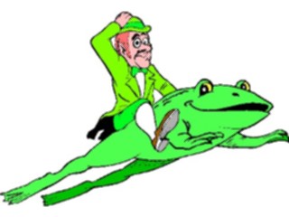 Sticker Custom Preview Image #075047 Holidays St Patricks Day Leprechaun Riding Frog