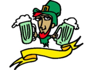 Sticker Custom Preview Image #075054 Holidays St Patricks Day Leprechaunwith Beer1
