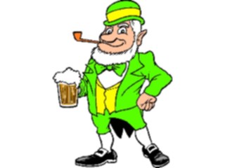 Sticker Custom Preview Image #075055 Holidays St Patricks Day Leprechaunwith Beer2
