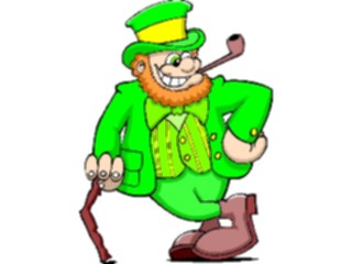 Sticker Custom Preview Image #075057 Holidays St Patricks Day Leprechaunwith Cane2