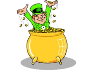 Sticker Custom Preview Image #075062 Holidays St Patricks Day Leprechaunwith Gold1