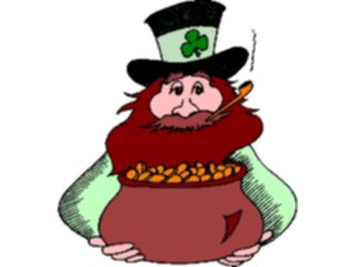 Sticker Custom Preview Image #075064 Holidays St Patricks Day Leprechaunwith Gold3