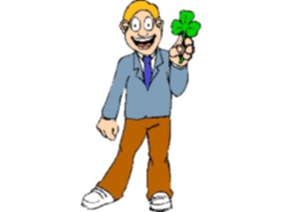 Sticker Custom Preview Image #075077 Holidays St Patricks Day Manwith Shamrock