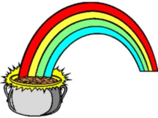 Sticker Custom Preview Image #075111 Holidays St Patricks Day Potof Gold Rainbow1
