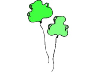 Sticker Custom Preview Image #075140 Holidays St Patricks Day Shamrock Balloons