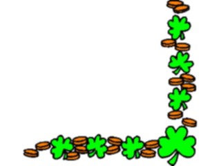 Sticker Custom Preview Image #075151 Holidays St Patricks Day Shamrock Corner2