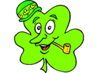 Sticker Custom Preview Image #075169 Holidays St Patricks Day Shamrockwith Pipe