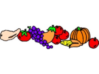 Sticker Custom Preview Image #075239 Holidays Thanksgiving Harvest Border