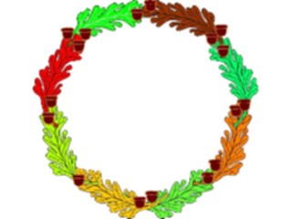 Sticker Custom Preview Image #075240 Holidays Thanksgiving Harvest Wreath