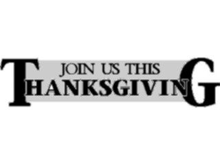 Sticker Custom Preview Image #075244 Holidays Thanksgiving Join Us This Thanksgiving