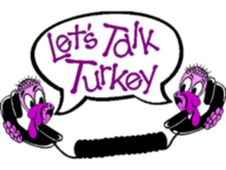 Sticker Custom Preview Image #075246 Holidays Thanksgiving Lets Talk Turkey