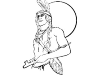 Sticker Custom Preview Image #075250 Holidays Thanksgiving Native American1