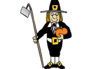 Sticker Custom Preview Image #075257 Holidays Thanksgiving Pilgrim02