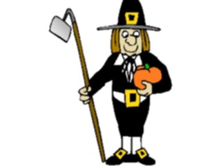 Sticker Custom Preview Image #075271 Holidays Thanksgiving Pilgrim16