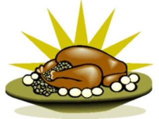 Sticker Custom Preview Image #075380 Holidays Thanksgiving Turkey Cooked6