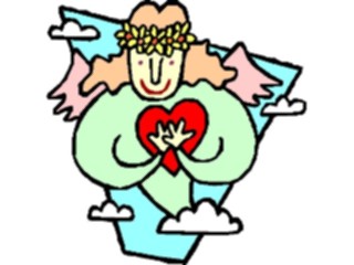 Sticker Custom Preview Image #075414 Holidays Valentines Day Angel Heart01