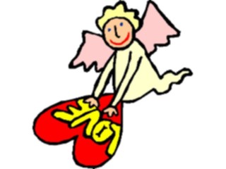 Sticker Custom Preview Image #075416 Holidays Valentines Day Angel Heart03