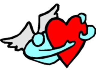 Sticker Custom Preview Image #075418 Holidays Valentines Day Angel Heart05