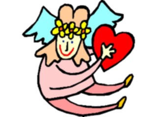 Sticker Custom Preview Image #075419 Holidays Valentines Day Angel Heart06