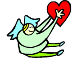 Sticker Custom Preview Image #075425 Holidays Valentines Day Angel Heart12