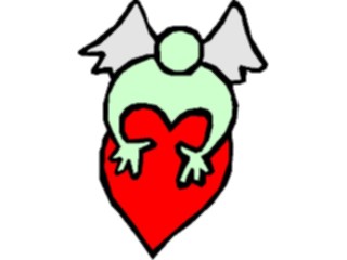 Sticker Custom Preview Image #075427 Holidays Valentines Day Angel Heart14