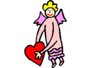 Sticker Custom Preview Image #075428 Holidays Valentines Day Angel Heart15