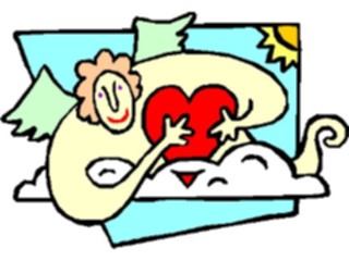 Sticker Custom Preview Image #075435 Holidays Valentines Day Angel Heart22