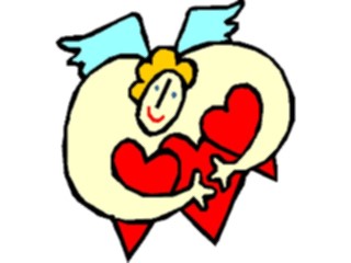 Sticker Custom Preview Image #075457 Holidays Valentines Day Angel Hearts4