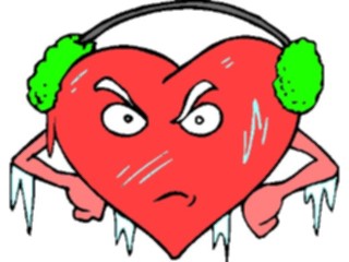 Sticker Custom Preview Image #075548 Holidays Valentines Day Cold Hearted