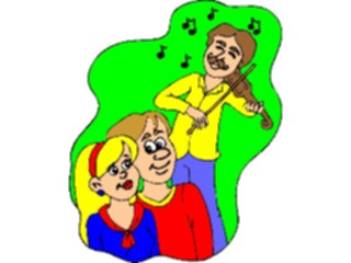 Sticker Custom Preview Image #075581 Holidays Valentines Day Couple Serenade