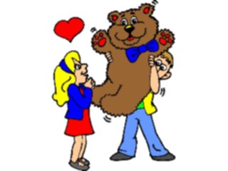 Sticker Custom Preview Image #075583 Holidays Valentines Day Couple Teddy Bear