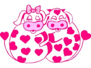Sticker Custom Preview Image #075588 Holidays Valentines Day Cowsin Love