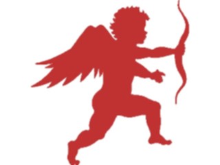 Sticker Custom Preview Image #075664 Holidays Valentines Day Cupid Silhouette1